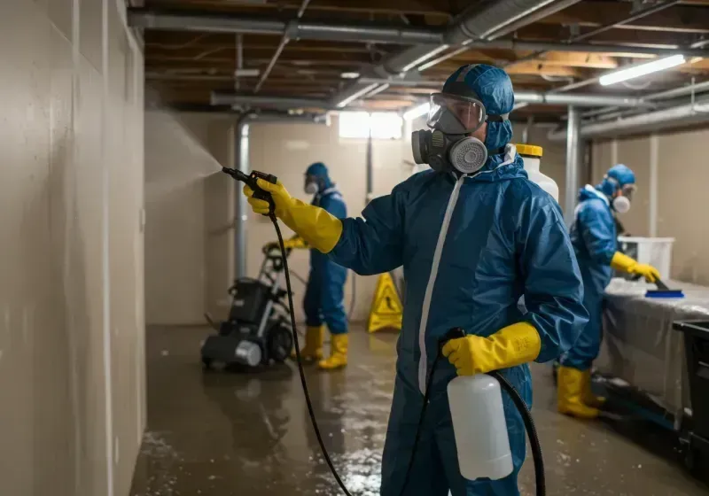 Basement Sanitization and Antimicrobial Treatment process in Thorndale, PA